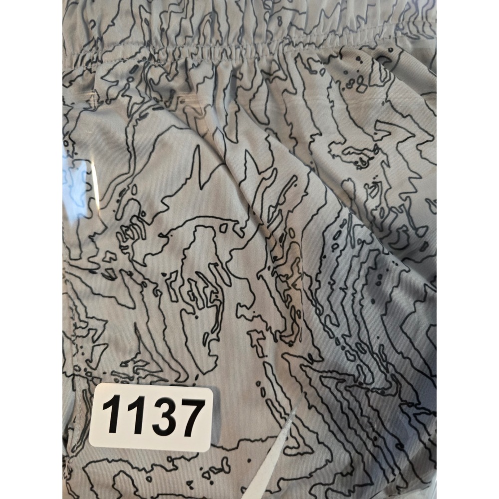 Nike Dri-FIT Topographic Print Basketball Shorts Grey White Kids Boys XL - Picture 7 of 7
